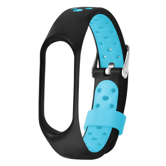 Xiaomi Mi Smart Band 4 dual color silicone watch band - Black / Blue