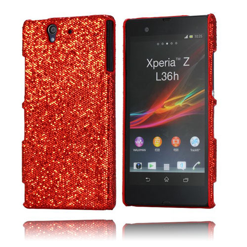 Glitter (Punainen) Sony Xperia Z Suojakuori