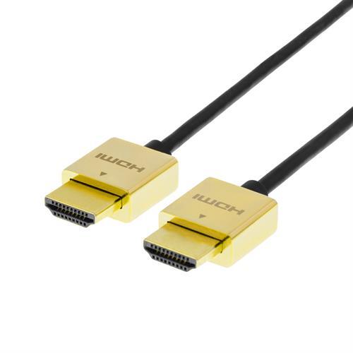 PRIME Ultraohut HDMI-kaapeli, 3,6mm Halkaisija, HDMI High Speed With Ethernet, 19-pin Ur-ur, 4K, Ult