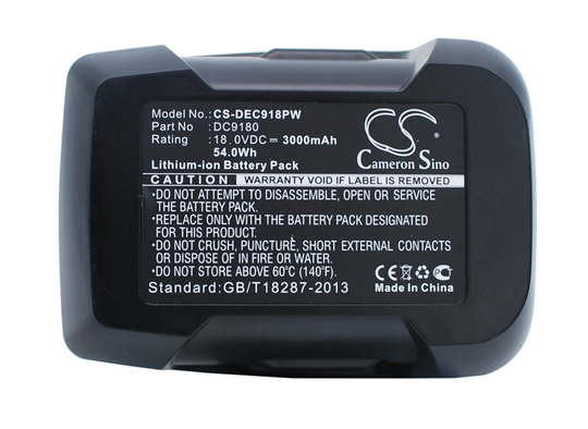 DeWalt DCD925 DCD925B2 DCD925KA 18V Li-ion Työkalun Akku - 3000 mAh