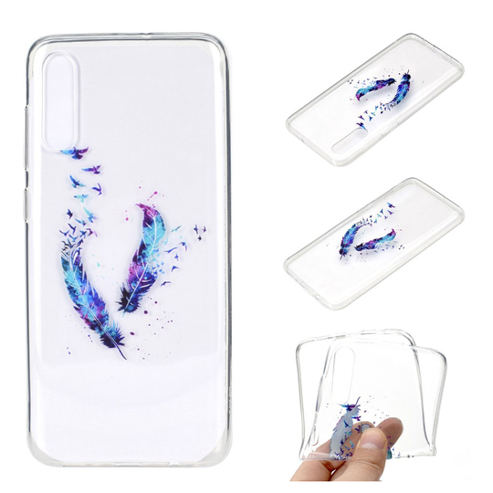 Samsung Galaxy A70 pattern case - Feathers