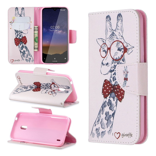 Wonderland Nokia 2.2 kotelot - Kirahvi Lasit Päässä
