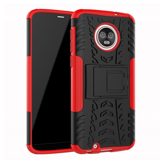 Motorola Moto G6 tyre pattern case - Red