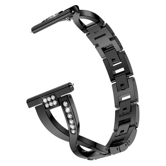 Samsung Galaxy Watch Active X-Shape rhinestone watch band - Black