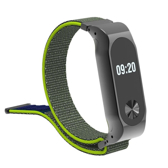 Xiaomi Mi Band 2 Nailoni Tarranauha Kellon Vaihto Ranneke - Vihreä