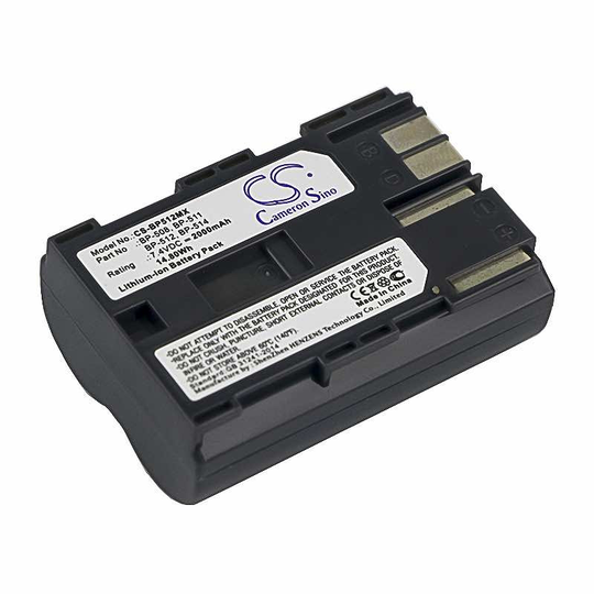 Canon BP-508 BP-511 BP-511A BP-512 BP-514 yhteensopiva akku 2000 mAh