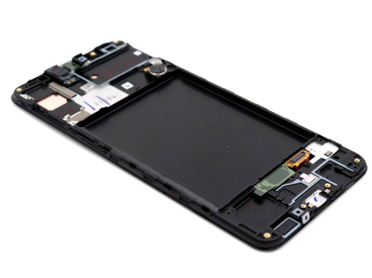 Samsung Galaxy A30s Näyttö ja kosketuspaneeli - Musta (Alkuperäinen)