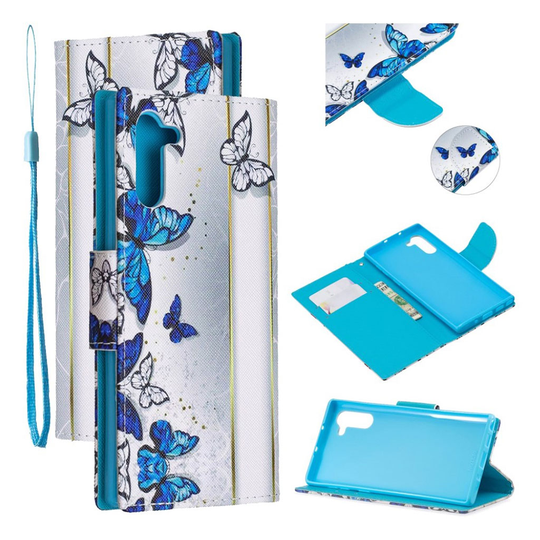 Wonderland Samsung Galaxy Note 10 flip kotelot - Perhoset-malli