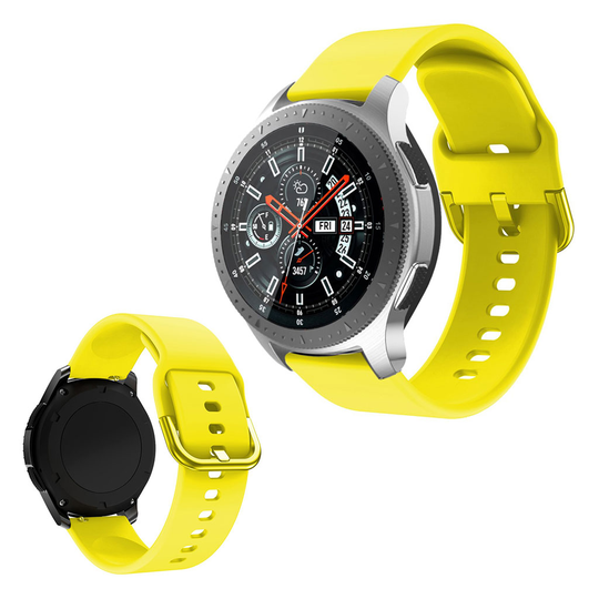 Samsung Galaxy Watch (46mm) silicone watch band - Yellow