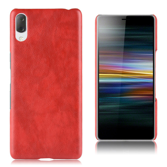 Sony Xperia L3 litchi texture leather case - Red