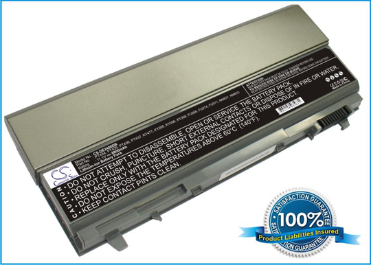 Dell Latitude E6400 Latitude E6500 Precision M2400 Precision M4400 Precision M6400 akku 8800 mAh - Musta