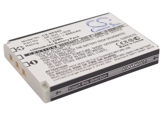 Kyocera NP-900 02491-0015-00 BATS4 02491-0037-00 yhteensopiva akku 600 mAh
