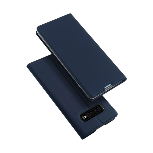DUX DUCIS Samsung Galaxy S10 nahkainen flip Suojakotelo - Tummansininen