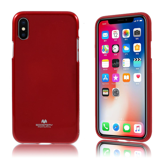 MERCURY GOOSPERY iPhone X moderni suojakuori - Punainen