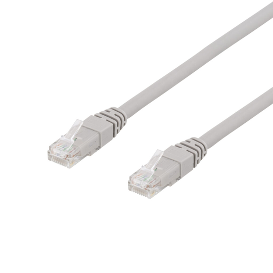 U/UTP Cat6a -laitekaapeli, 1,5 M, 500 MHz, Delta-sertifioitu, LSZH, Harmaa