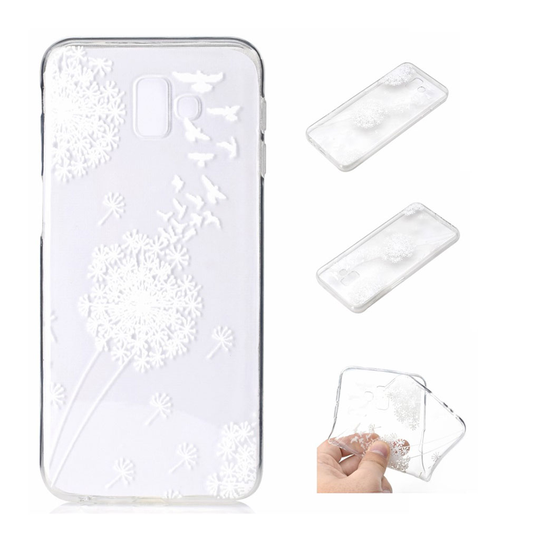 Samsung Galaxy J6 Plus (2018) kohokuvilllinen pehmeä silikooni takasuoja kuori - Voikukka