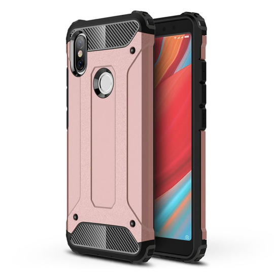 Xiaomi Redmi S2 Karu Pintainen Hybriidi Muovinen Takasuoja Kuori - Ruusu Kulta