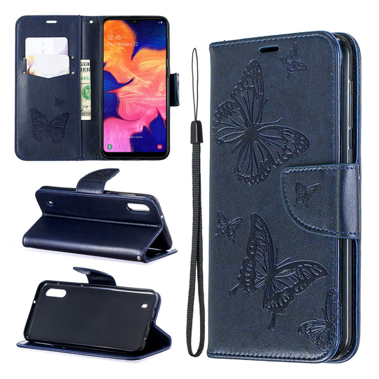 Butterfly Samsung Galaxy A10 kotelot - Sininen