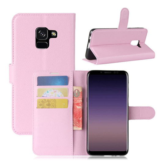 Samsung Galaxy A8 (2018) litsipintainen suojakotelo - Pinkki