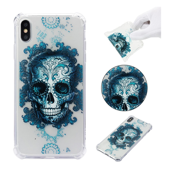iPhone Xs Max anti-drop soft case - Skull