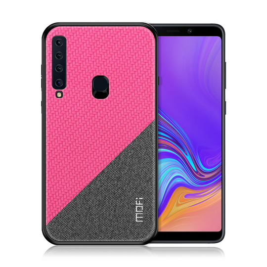 Samsung Galaxy A9 (2018) MOFI hybriidi muovinen takasuoja kuori liukuesto pinnoituksella - Ruusu
