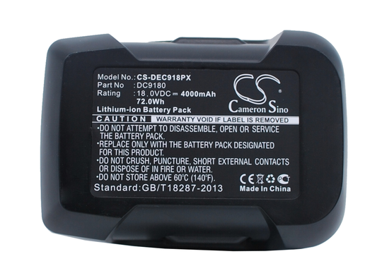 DeWalt DCD925 DCD925B2 DCD925KA 18V Li-ion Työkalun Akku - 4000mAh
