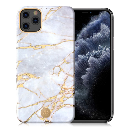 Kingxbar iPhone 11 Pro Marble Case - White