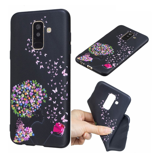 Samsung Galaxy A6 Plus (2018) Kuviollinen silikooni muovinen takasuoja kuori - Perhoset