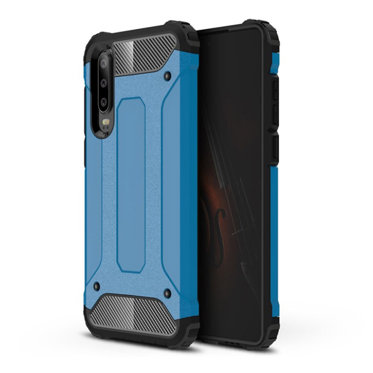 Huawei P30 armor guard hybrid Suojakotelo - Vaaleansininen