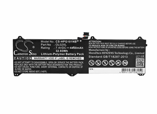 HP Elite x2 1011 G1 Elite x2 G1 L4H91AW akku 4450 mAh