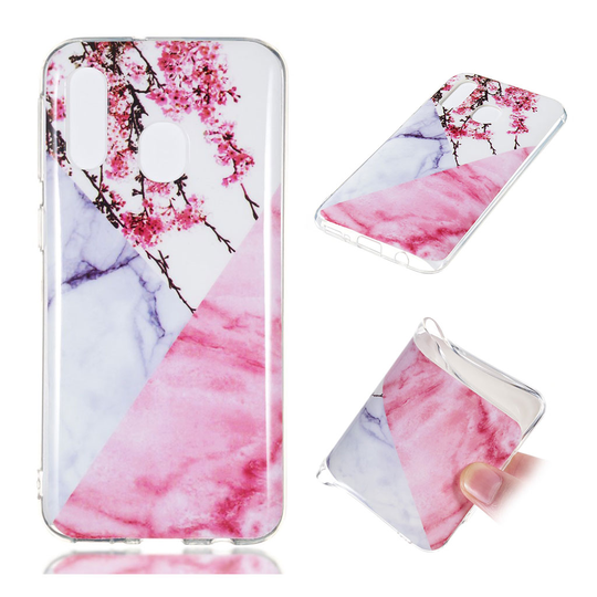 Samsung Galaxy A40 simple marble pattern case - Style F