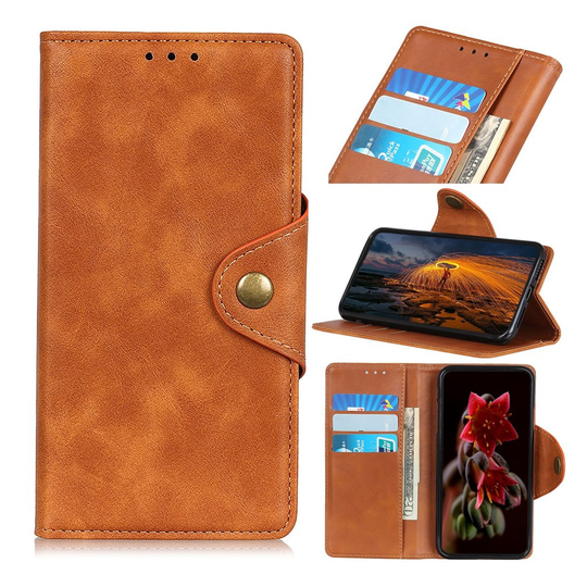 Alpha Samsung Galaxy Note 10 flip kotelot - Ruskea