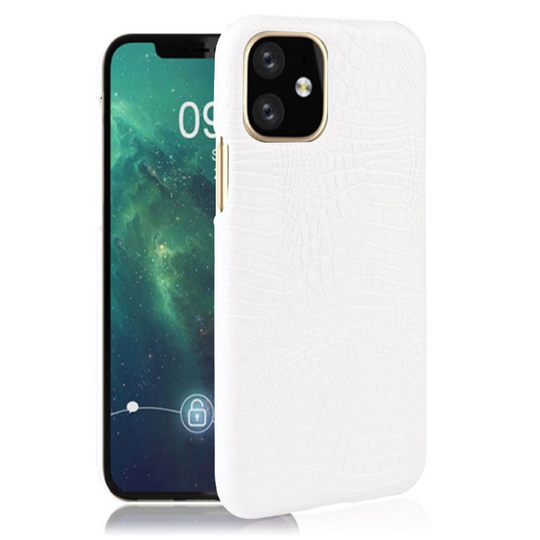 Croco iPhone 11 kuoret - Valkoinen