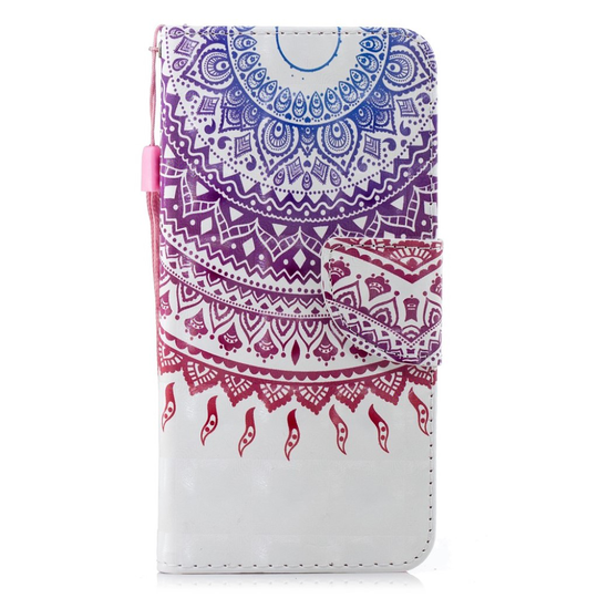 Xiaomi Redmi 6 Kuviollinen synteetti nahka lompakko suojakotelo mobiilirannekkeella - Mandala