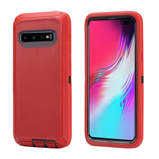 Samsung Galaxy S10 Plus shockproof case - Black / Red