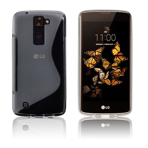 Lagerlöf Huurteinen TPU Suojaava Kuori LG K8 Puhelimelle - Läpinäkyvä