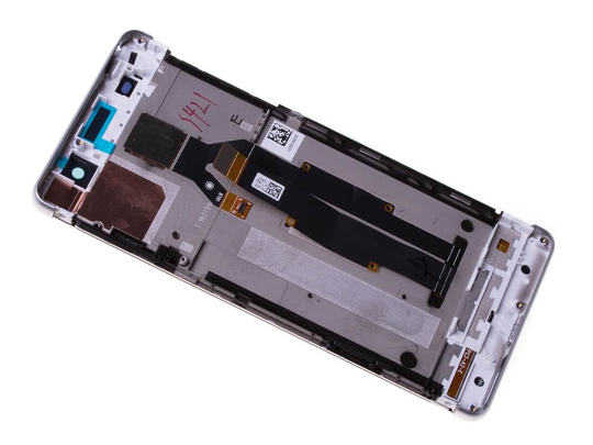 Kosketuspaneeli ja LCD rungolla Sony Xperia XA / Dual / F3111 / F3113 / F3115 / F3112 / F3116 - Valkoinen