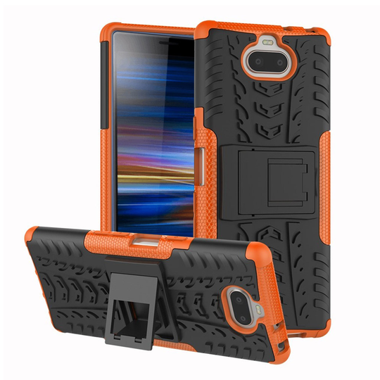 Sony Xperia 10 anti-slip hybrid case - Orange
