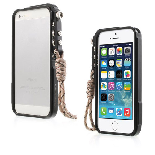 Premium (Musta) iPhone 6 Metallinen Bumper