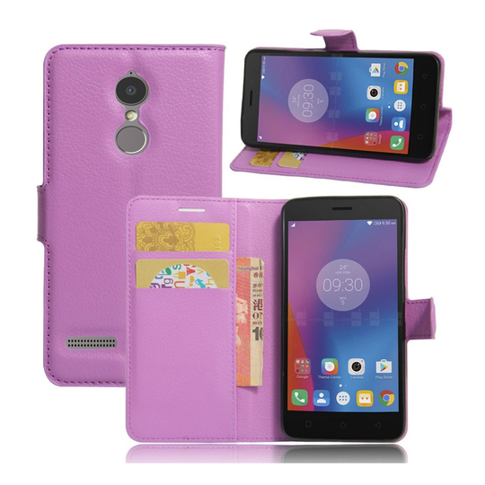 Lenovo K6 litsitekstuurinen suojakotelo - Violetti