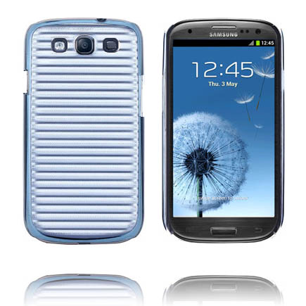 Alumiininen Tausta Ver. II (Sininen) Samsung Galaxy S3 Suojakuori
