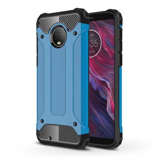 Motorola Moto G6 armor guard hybrid case - Baby Blue