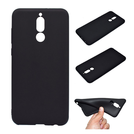 Huawei Mate 10 Lite Joustava TPU Muovi Takasuoja Kuori - Musta