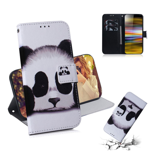 Sony Xperia 10 Plus patterned leather case - Panda