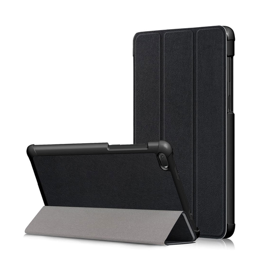 Lenovo Tab E7 taivutettava synteetti nahkainen tabletti suojakotelo - Musta