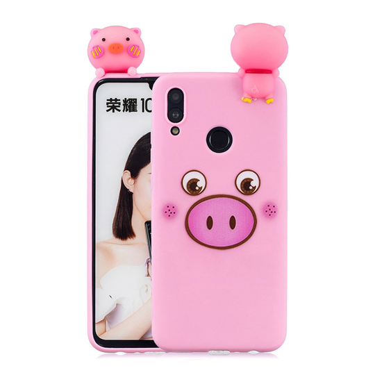 Huawei P Smart 2019 3D Eläinnukke suojakotelo - Possu