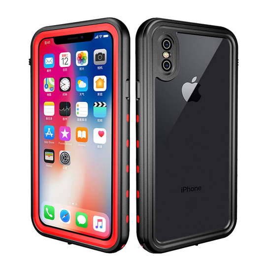 iPhone Xs Max REDPEPPER hybriidi muovinen isku ja naarmu kestävä suojakuori - Punainen