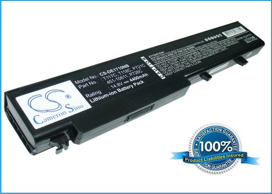 Dell Vostro 1710 Vostro 1720 akku 4400 mAh - Musta