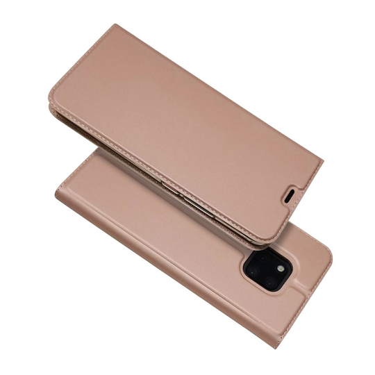 Huawei Mate 20 Pro Magneettinen hieman metalli pintainen synteetti nahkainen lompakko suojakotelo - Ruusu Kulta