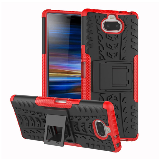 Sony Xperia 10 anti-slip hybrid case - Red